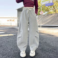 Girls' Curved-Leg Casual Pants - Loose Spring Style