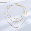 EU/US Import Bestseller Fashionable Accessory Simple Design Detail 3 Layer Choker Personality Versatile Long Style Necklace Wholesale