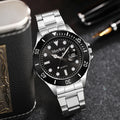 TikTok Traffic Live Men Submariner Style Quartz Watch Student Formal Mens Watch Date Steel Band Watch Large Dial