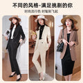 Women's Fall Professional Topstitched Blazer + Top 2026 | Casual Blouse - Black