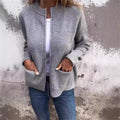 Fall-Winter Casual Fashion Stand Collar Loose Jacket