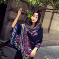 Women's Ethnic Shawl + Cape 2026 - Red