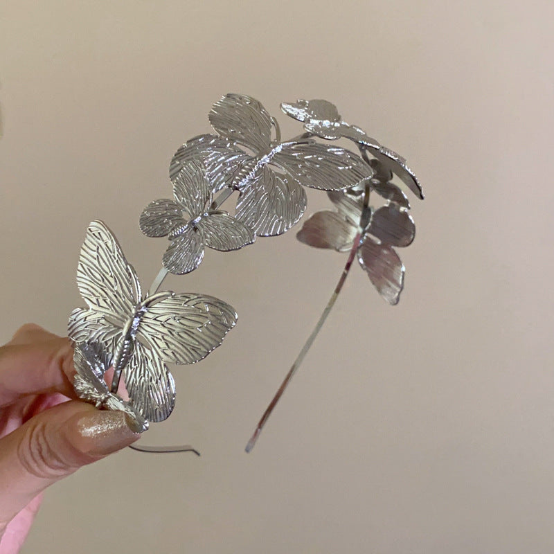 Elegant Metal Butterfly Headband - view 7