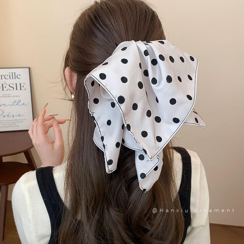 Vintage Square Polka Dot Hair Claw Clip - view 3