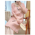 Modified Cheongsam Dress, Chinese Style Embroidered Short Sleeve