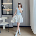Summer French Slimming Lace High Waist Skirt + Short Skirt