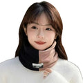 围脖秋冬双层奥利绒加厚保暖脖套户外时尚男女款柔软围巾拼色套头