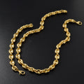 Western Hip-Hop Pig Nose Coffee Bean Return Pattern Spliced Chain Plated Versatile Retro Buttons Necklace Accessory Item