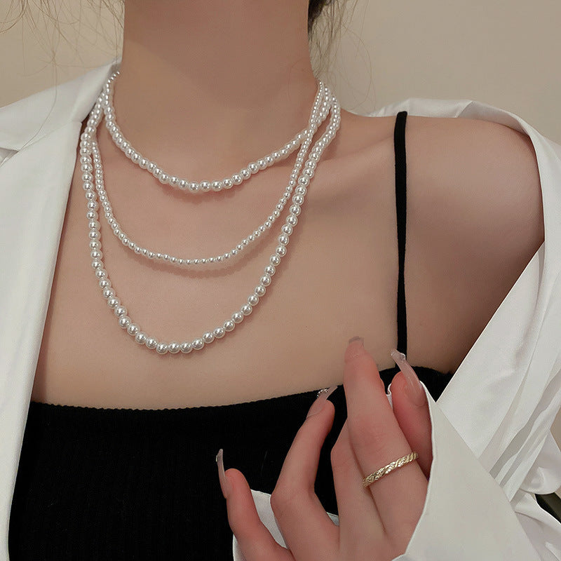 Long Pearl Sweater Chain Necklace - view 12