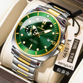 Swiss Brand New Mens Watch Steel Band Waterproof Glow Quartz Watch Live Export Bestseller Drop Ship