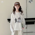 Girls' White Long Sleeve Base Layer T-Shirt - Fall 2026