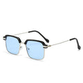 2024 New Retro Square Men Browline Frame UV-Proof Men Sunglasses Overseas Glasses Wholesale