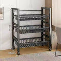 metal floor-standing multi-layer storage rack removable pots and iron kitchen storage racks for pots
