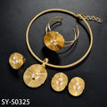 Vintage Breeze Daytona Bestseller Chinese Style Classic Jewelry Bracelet Bangle Ring Earrings 4-Piece Set Design Detail Statement Bead Gem