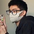 New RedNote Style of Retro Square Frame Photochromic Plano Fashionable Trendy Unisex Anti-Blue-Light Myopia Glasses