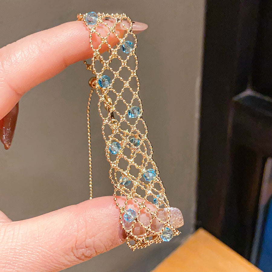 Sparkling Zircon Round Clasp Bracelet - view 8