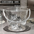 water corrugated bucket household water storage thickened plastic bucket laundry portable small buck