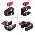 Large crab claw clamp metal Q-shaped fixed clamp magic arm universal adjustment bracket pipe clamp photographic equipment vigorous clamp