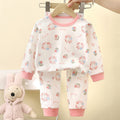 children's underwear pure cotton set autumn new boys' autumn clothes and long johns baby pajamas gir
