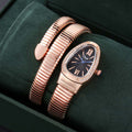 2024 New Snake Shape Bangle Watch Cross-Border Export Bestseller Factory Wholesale Women Bangle Watch Quartz Watch