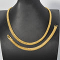 Overseas Personality Statement Clavicle Chain Chunky Chain Necklace Bracelet Set New Trendy Hip-Hop Buckle Style Wholesale Premium