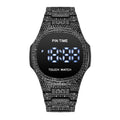Item Time New Full Diamond Men Digital Watch Light Luxury Minimalist Men Watch Niche Premium Waterproof Watch Men