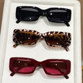Square Leopard Full-Frame Sunglasses 2025 New Overseas Women Retro Classic Sunglasses Versatile Simple Sunglasses