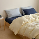 Half Baked Cheese Pillowcase Deep Blue Light Blue