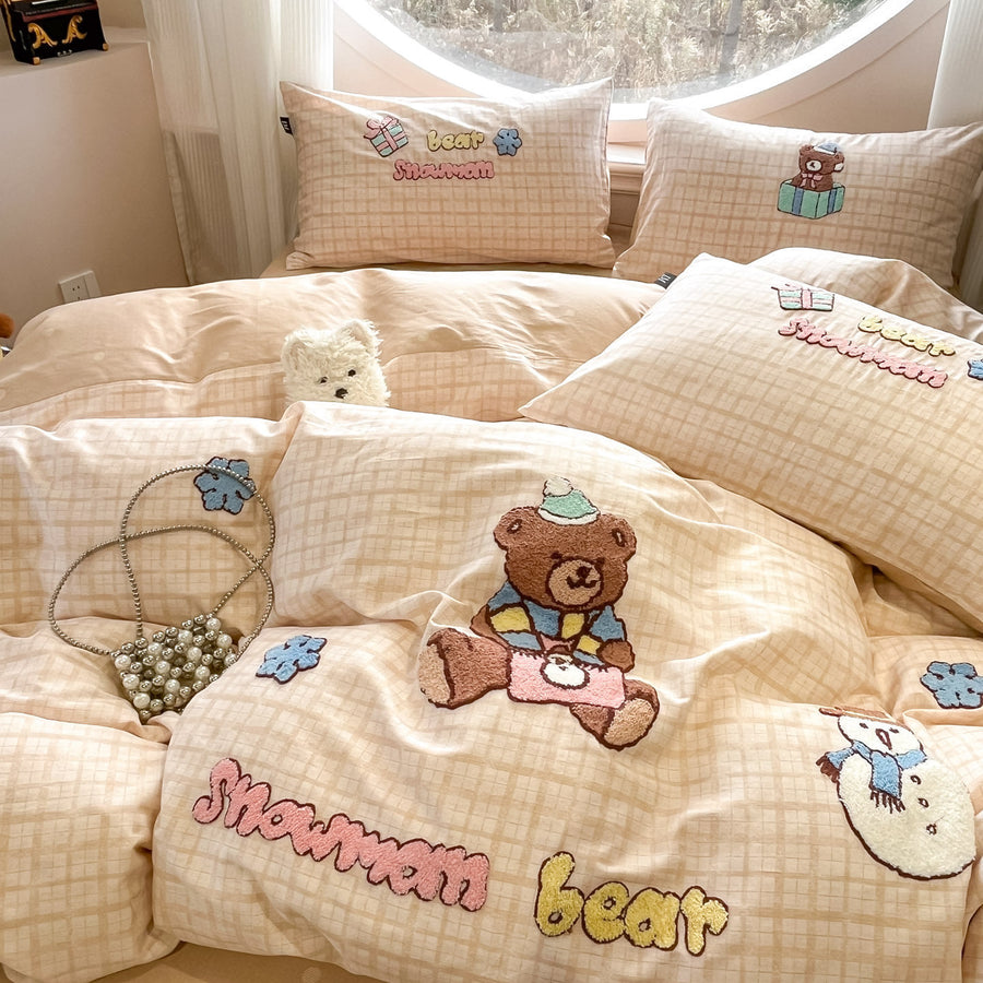Westie House Embroidered Cotton 4-Piece Kids' Bedding Set - view 2