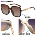 Designer New Polarized Sunglasses Women Fashionable Glasses 2026 Trendy Women Sunglasses Premium Light Luxury Big Frame Men