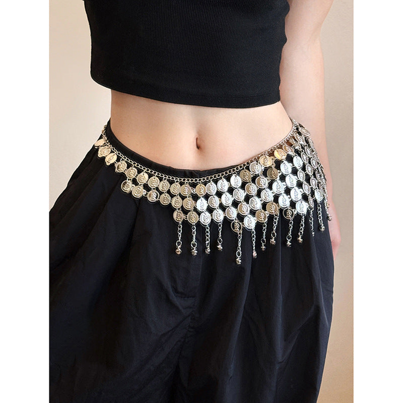 Portrait Tassel Bell Waist Chain - view 6