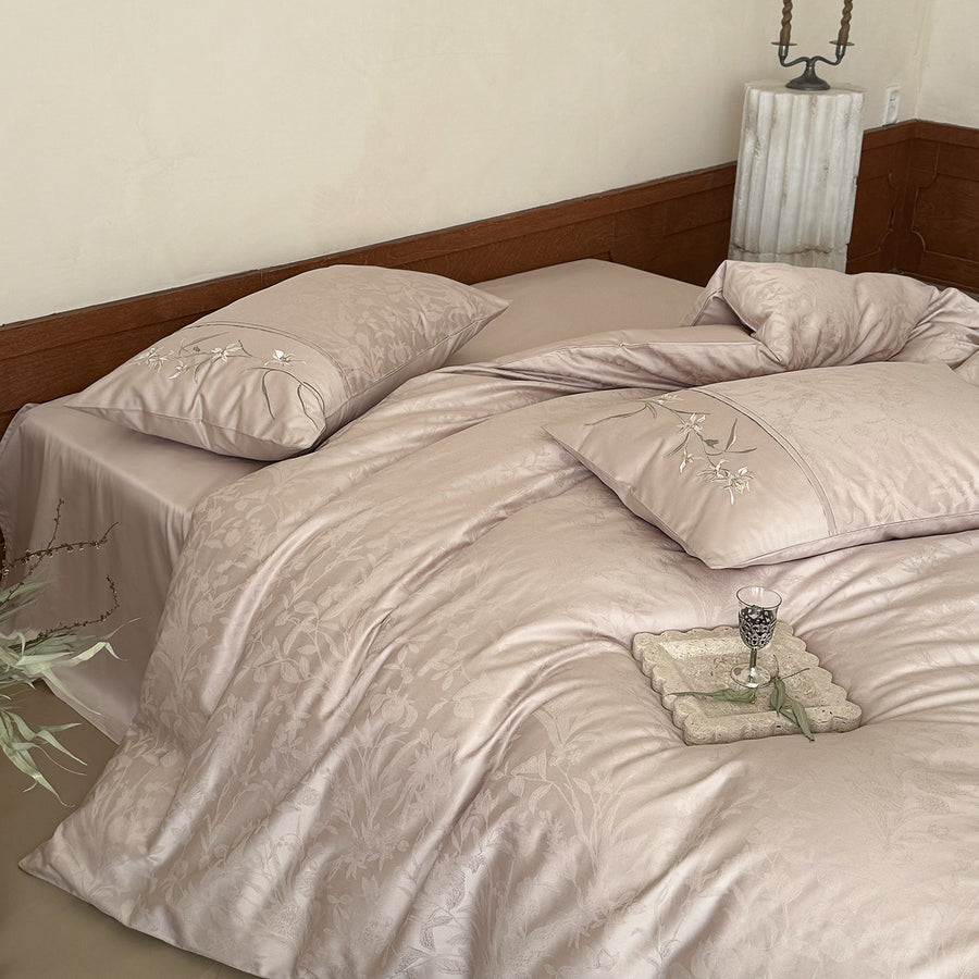 Floral Zhan Cotton Jacquard 4-Piece Bedding Set - view 2