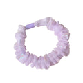 Fine Sparkle Pearl Printed Mesh Hair Tie Flat Clasp diy Hair String Layered Mesh High-Stretch Force Tie Ponytail Hair String Girl Elastic Band