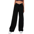 Casual High Waist Loose Straight Leg Pants