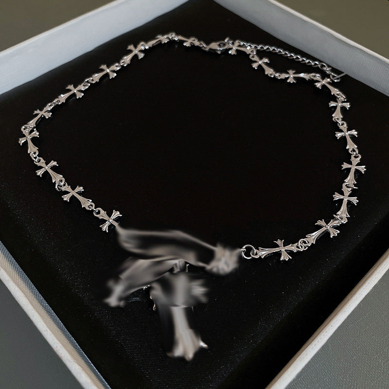 Three-Layer Pearl Necklace with Heart Pendant - view 8