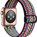 Custom Made Fits iwatch 8 7 New Nylon Adjustable Stretch Woven Single Row Smart Watch With