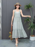 Women's Summer Ethnic Unique Fringe Camisole + Skirt 2-Piece Set 2026 - Peacock Blue