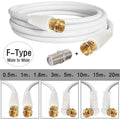 F-head male and female video cable satellite receiver RF cable British F-head set-top box antenna wired with F female head