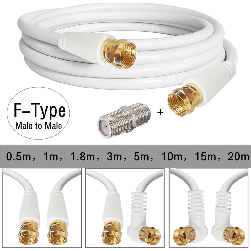 F-head male and female video cable satellite receiver RF cable British F-head set-top box antenna wired with F female head