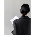 Women's Korean Embroidered Striped Jacket 2026 | Trendy Jacket