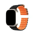 Fits Apple watch Two-Tone Ocean Apple Band Contrast Silicone Apple Watch Band