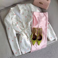 2026 Spring-Summer Casual Tie-Waist Floral Blazer Top