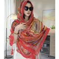 Women's Summer Ethnic Retro Frog Button Sun-Protection Shawl 2026 - As Pictured