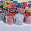 Laser Silver Fine Glitter Powder - DIY Nail Art & Resin Craft Shimmer