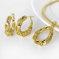 Western Middle East Retro Overseas Jewelry Set Height Precious Bride Wedding Versatile Pendant Necklace Earrings Set 2-Piece Set