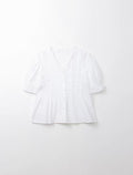 Summer Korean Gentle Short Sleeve V-Neck Shirt