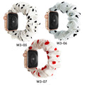 Overseas In Stock Polka Dot Large Scrunchie Watch Band Printed Women Fits apple iwatch Band Apple Hair Tie