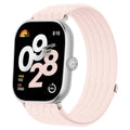 Fits Huawei Xiaomi Samsung Apple Red Beige Cloud Feel 5 Band Breathable Woven Nylon Velcro Watch Band