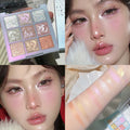 人间富贵花！超闪九色眼影盘细闪珠光提亮闪片高光六一儿童眼妆