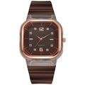Fashionable Watch Unisex Couples Student Light Luxury Elegant Niche Design Preppy Forest Style Young Simple Watch